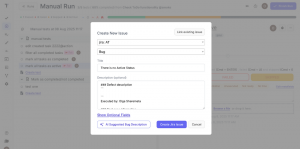 How to create new test run in Testomat.io 