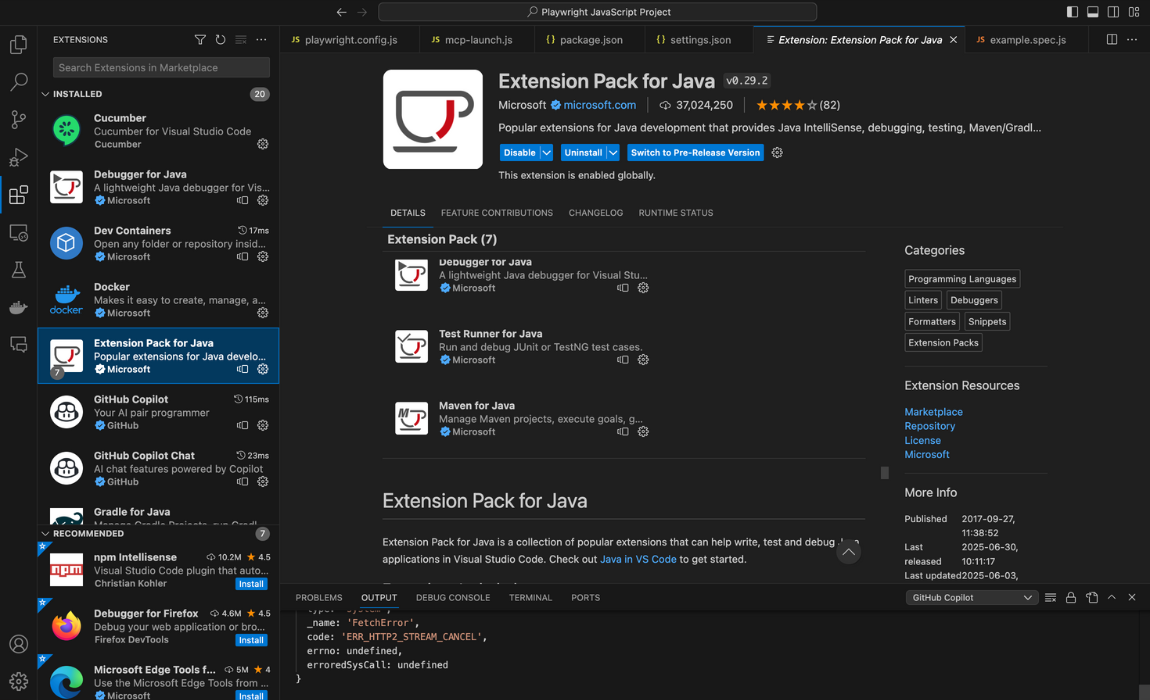 Java Pack Visual Studio Code
