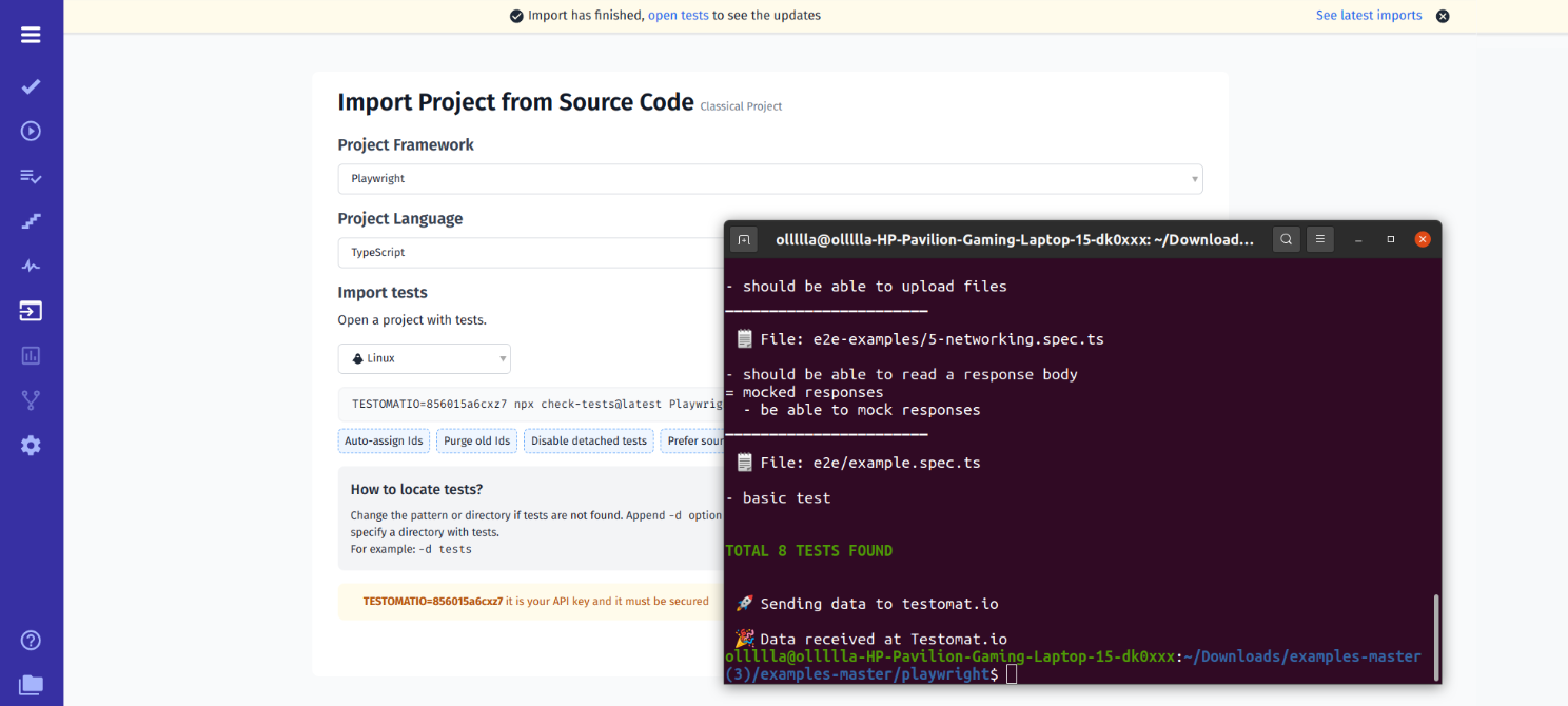 Import automated tests 4