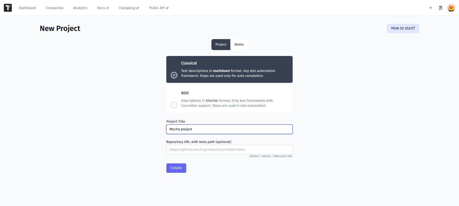 Create A New Mocha Test Project