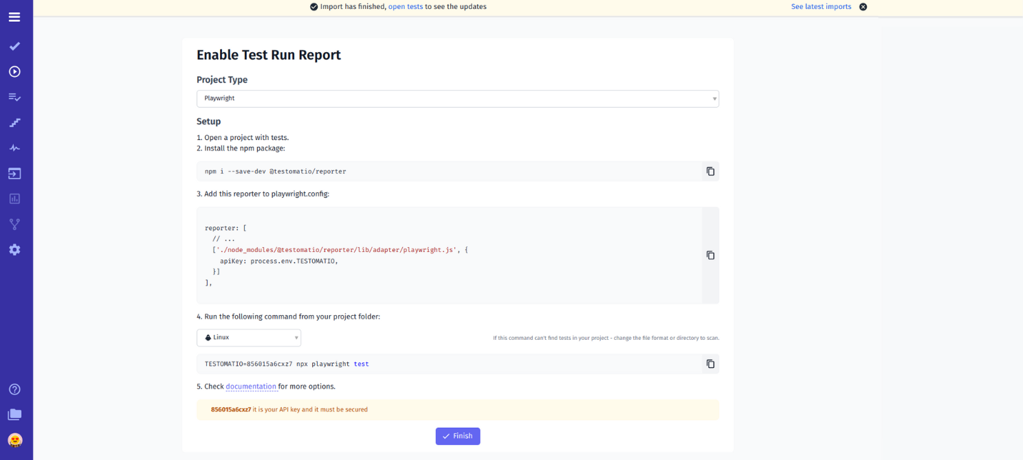 Report In Playwright