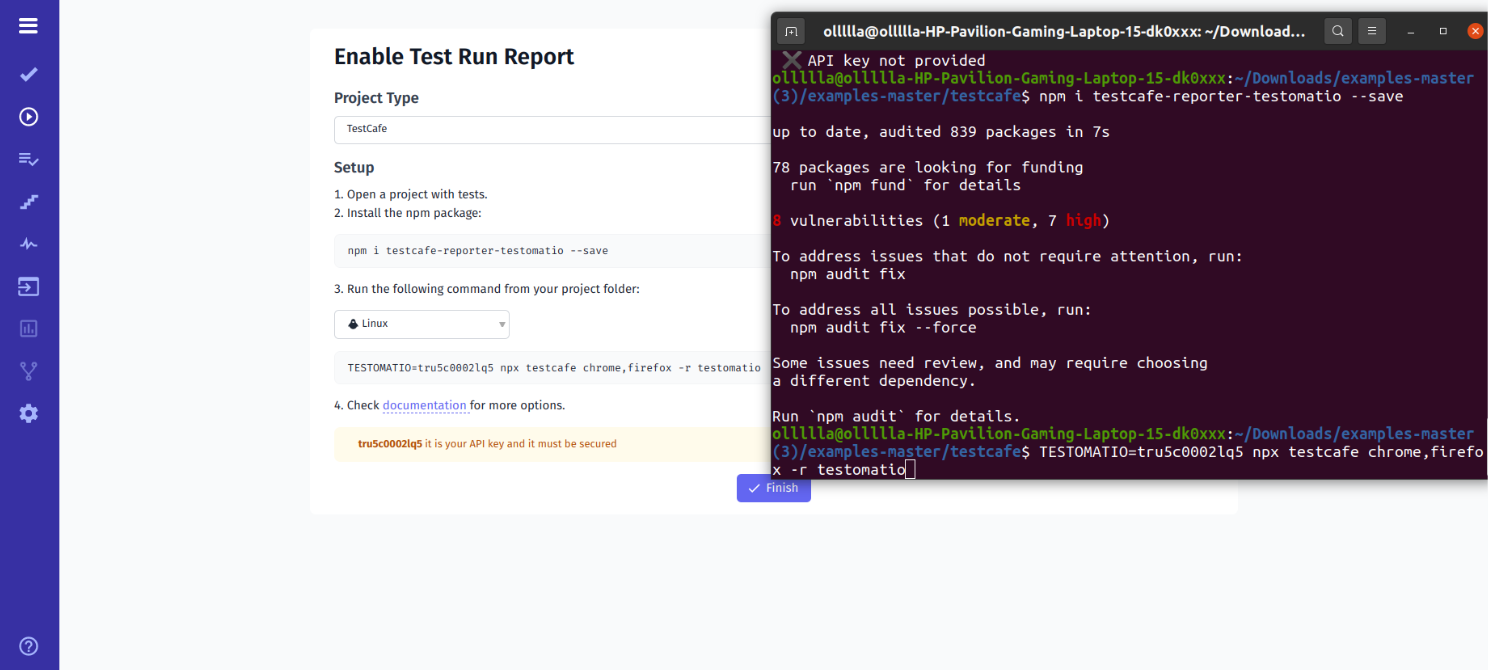 Report In TestCafe 2